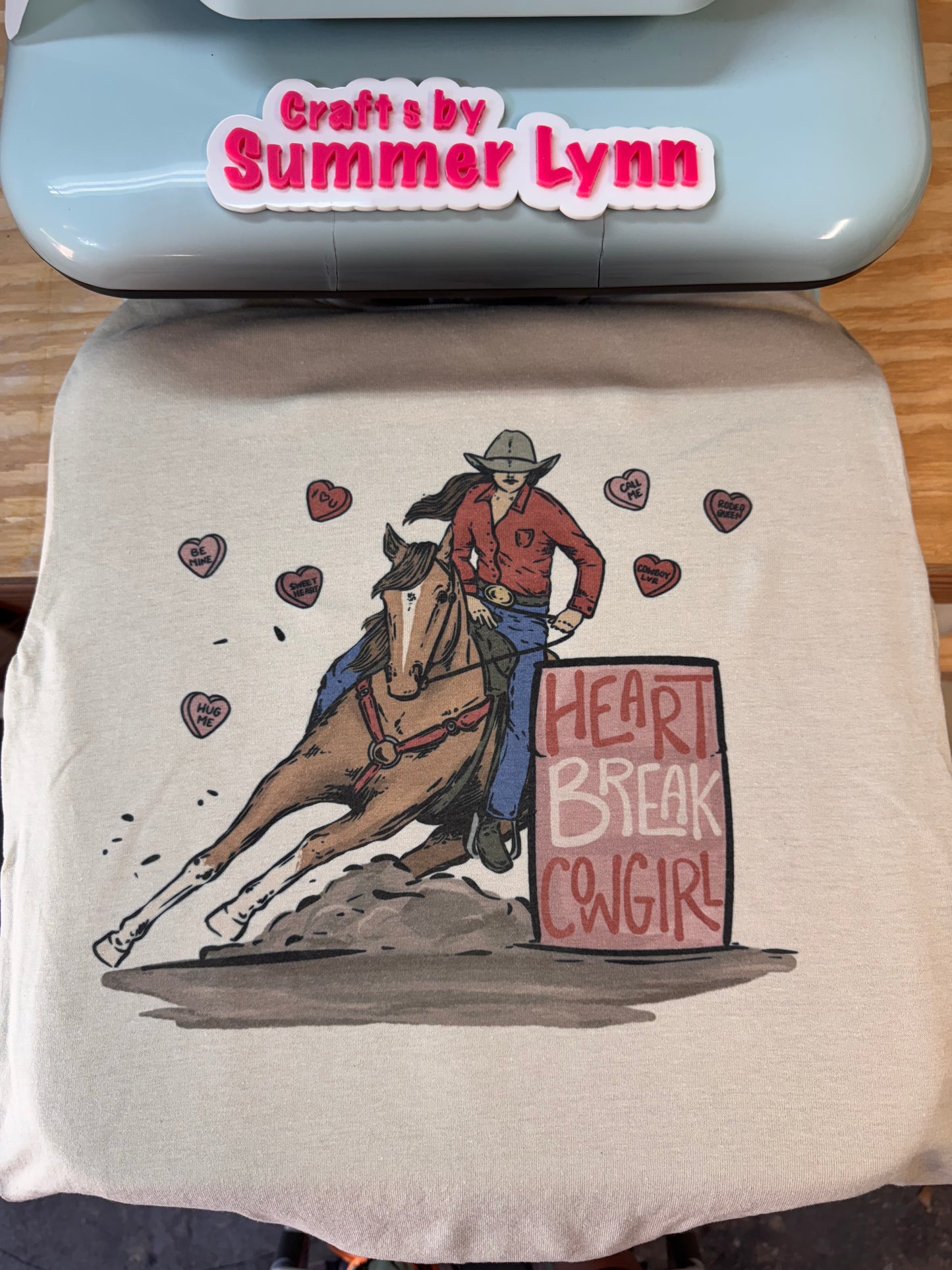 Heart break cowgirl barrel racer