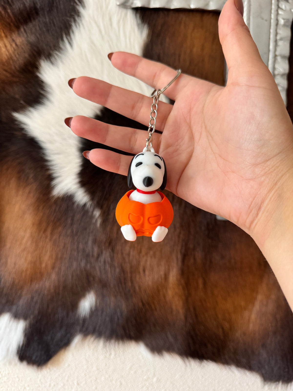 Pumpkin snoopy clicker/keychain