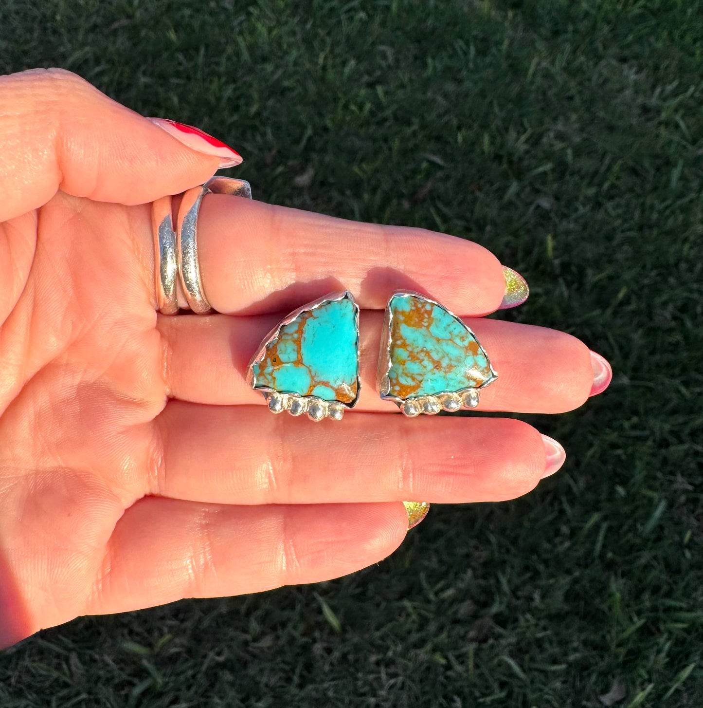 Kingman turquoise earrings