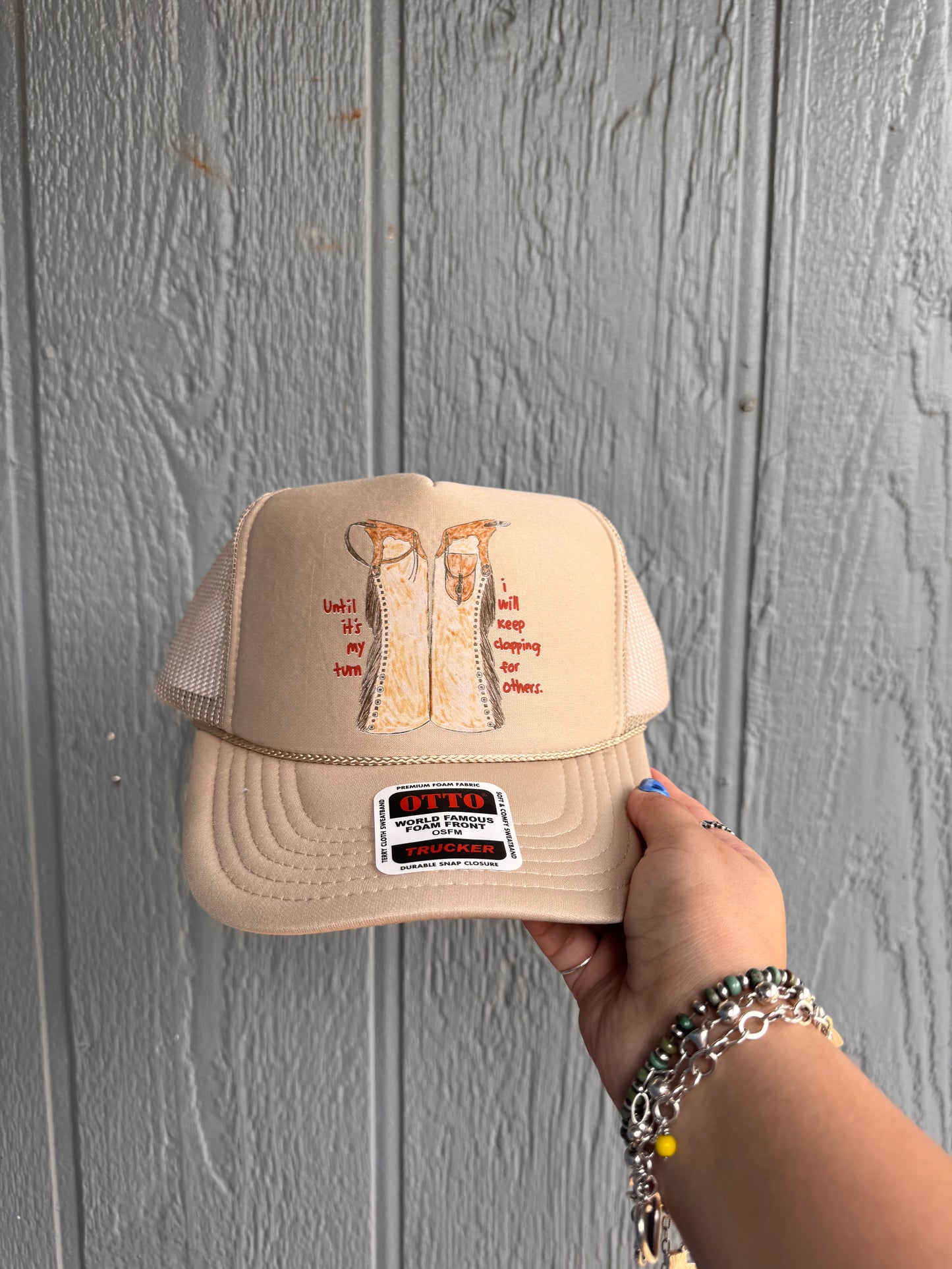 Until it’s my turn I will keep clapping for others Trucker hats