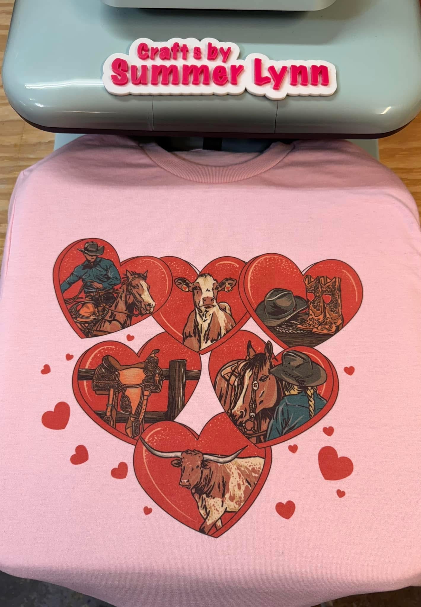 Valentines ranch hand Top