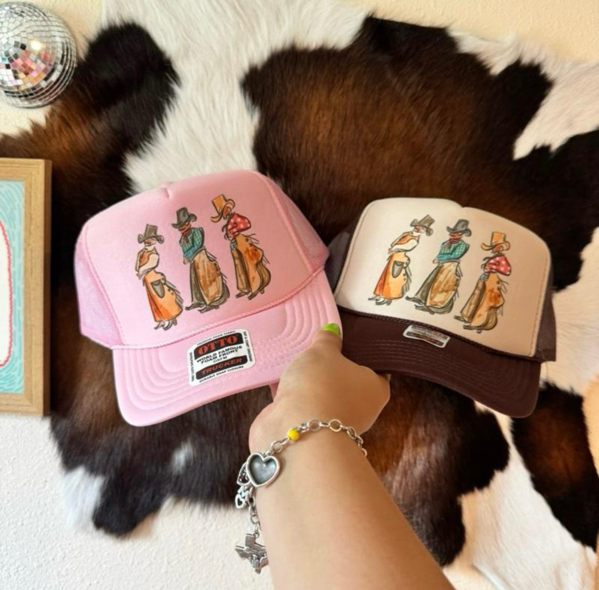 Trio cowboy cool trucker hat