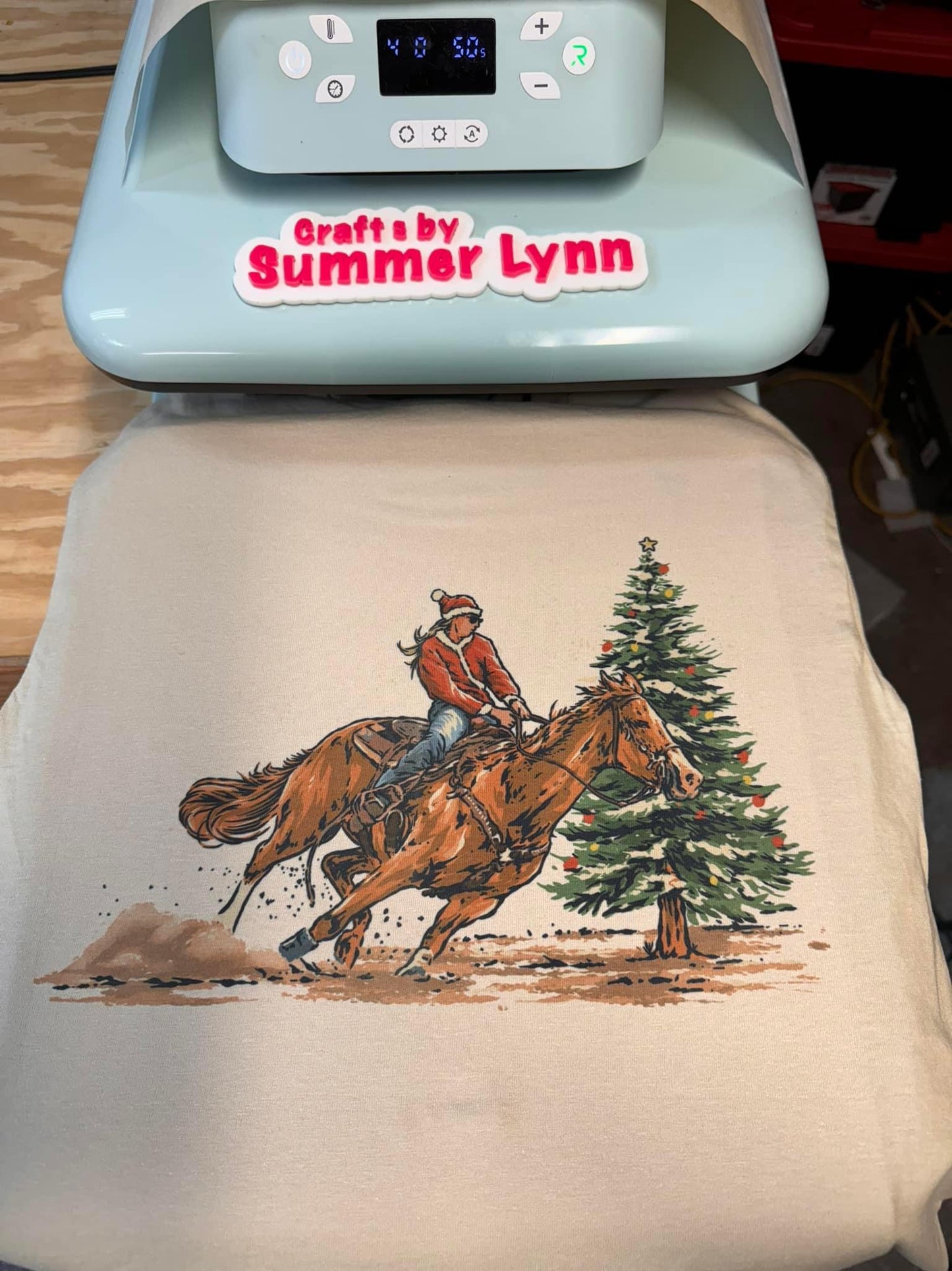 Christmas barrel racer Top