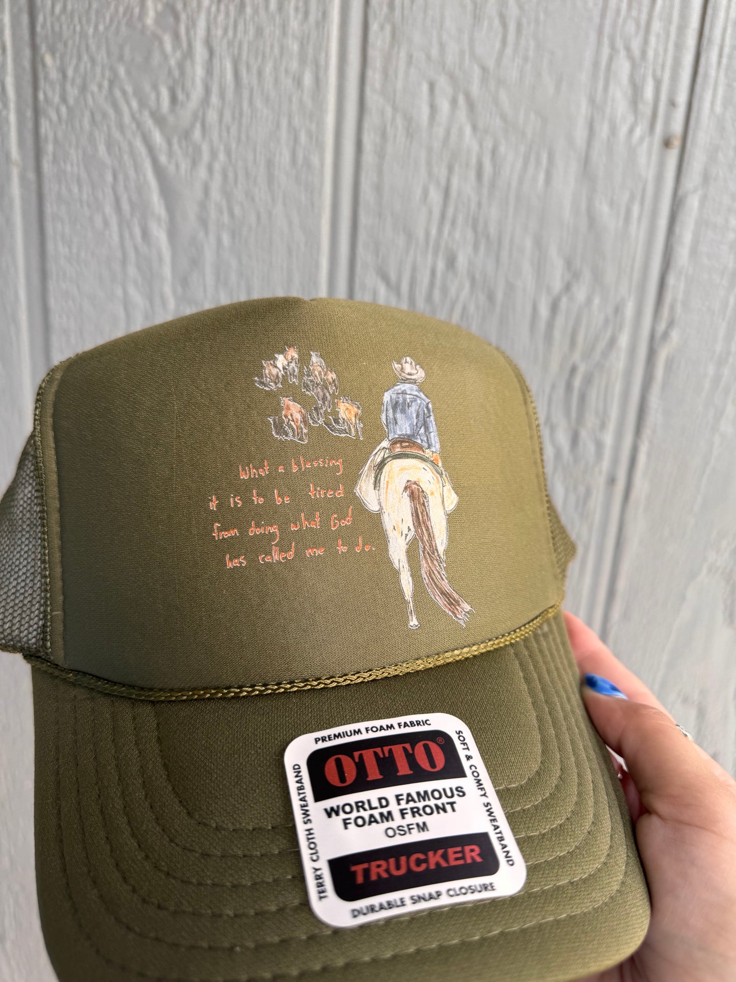 What a blessing trucker hat