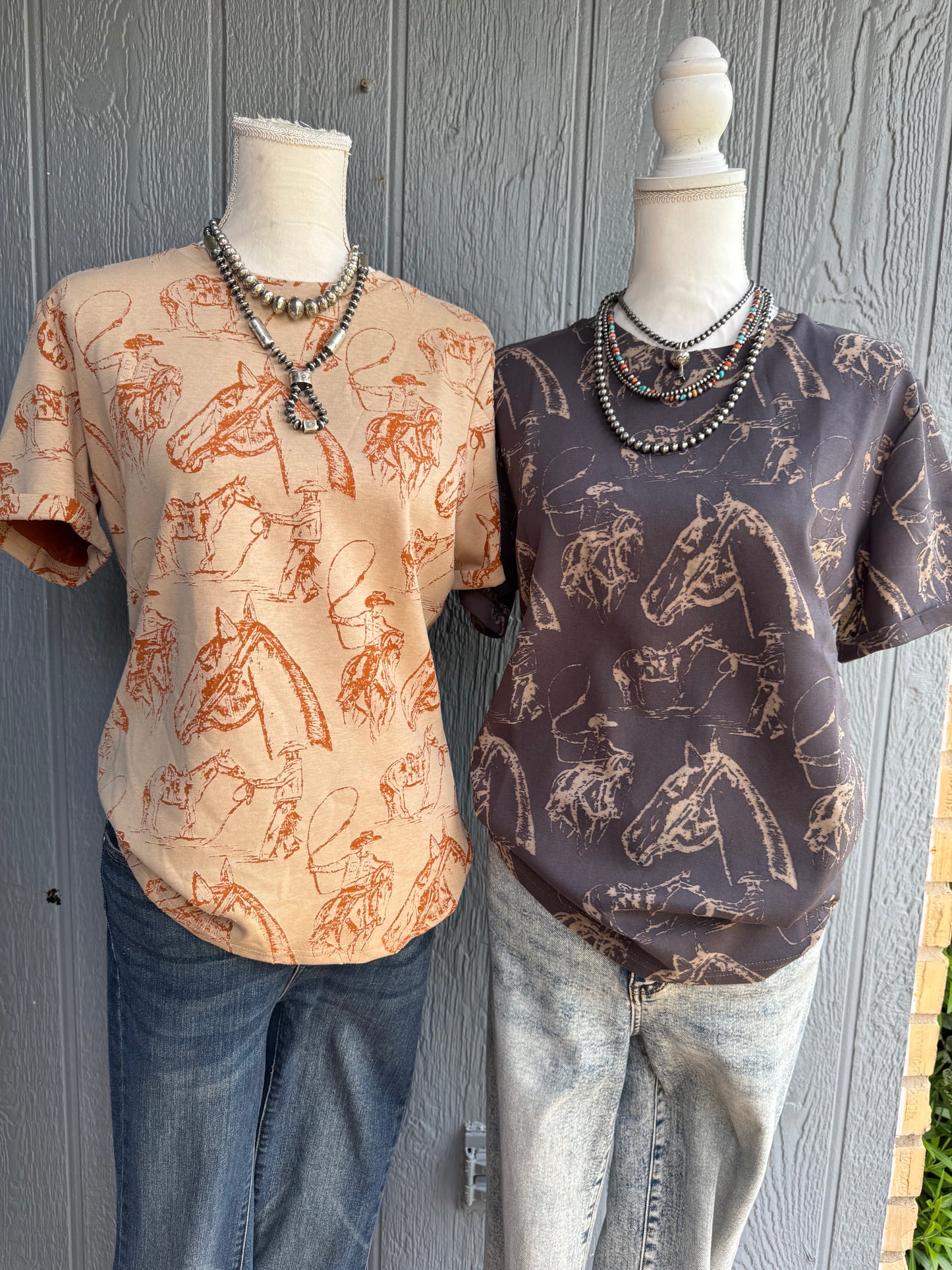 Cowboy doodle Top