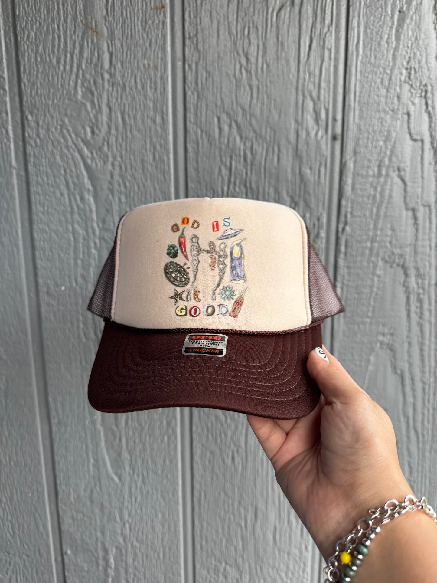 God is good Trucker hat