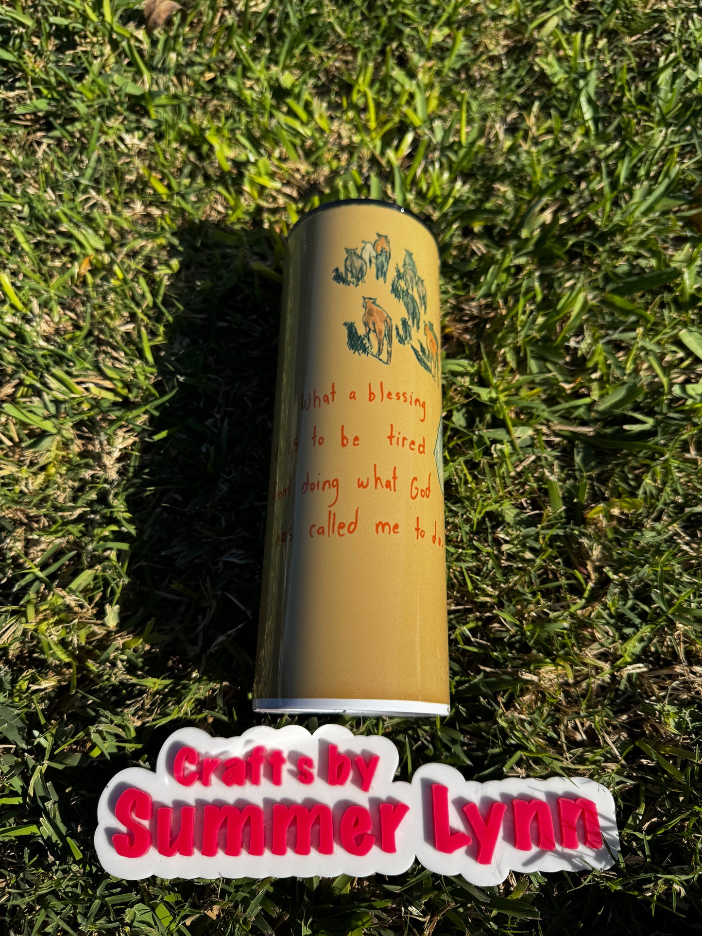 what a blessing 20oz tumbler