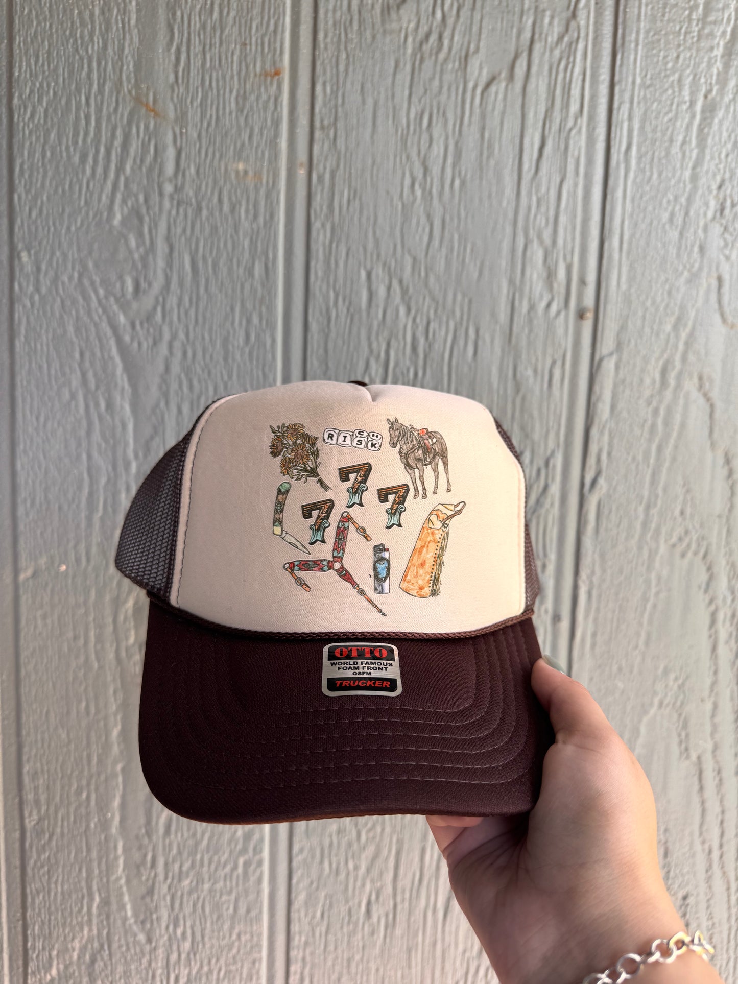 777 risk & luck Trucker hat