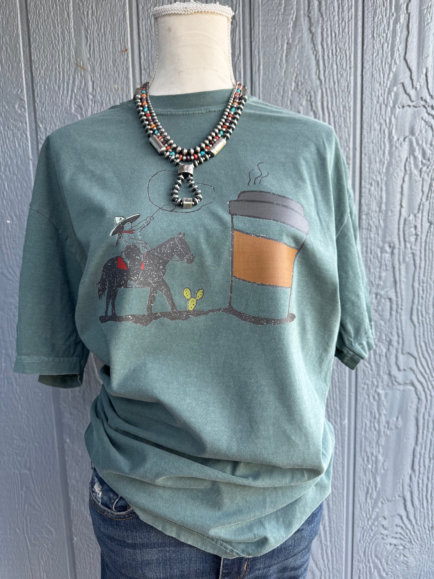 First catch of the day coffee roper Top