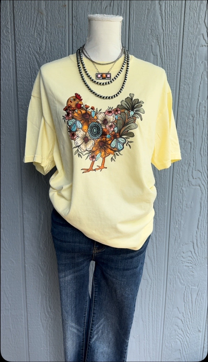 Spring time Hen Top