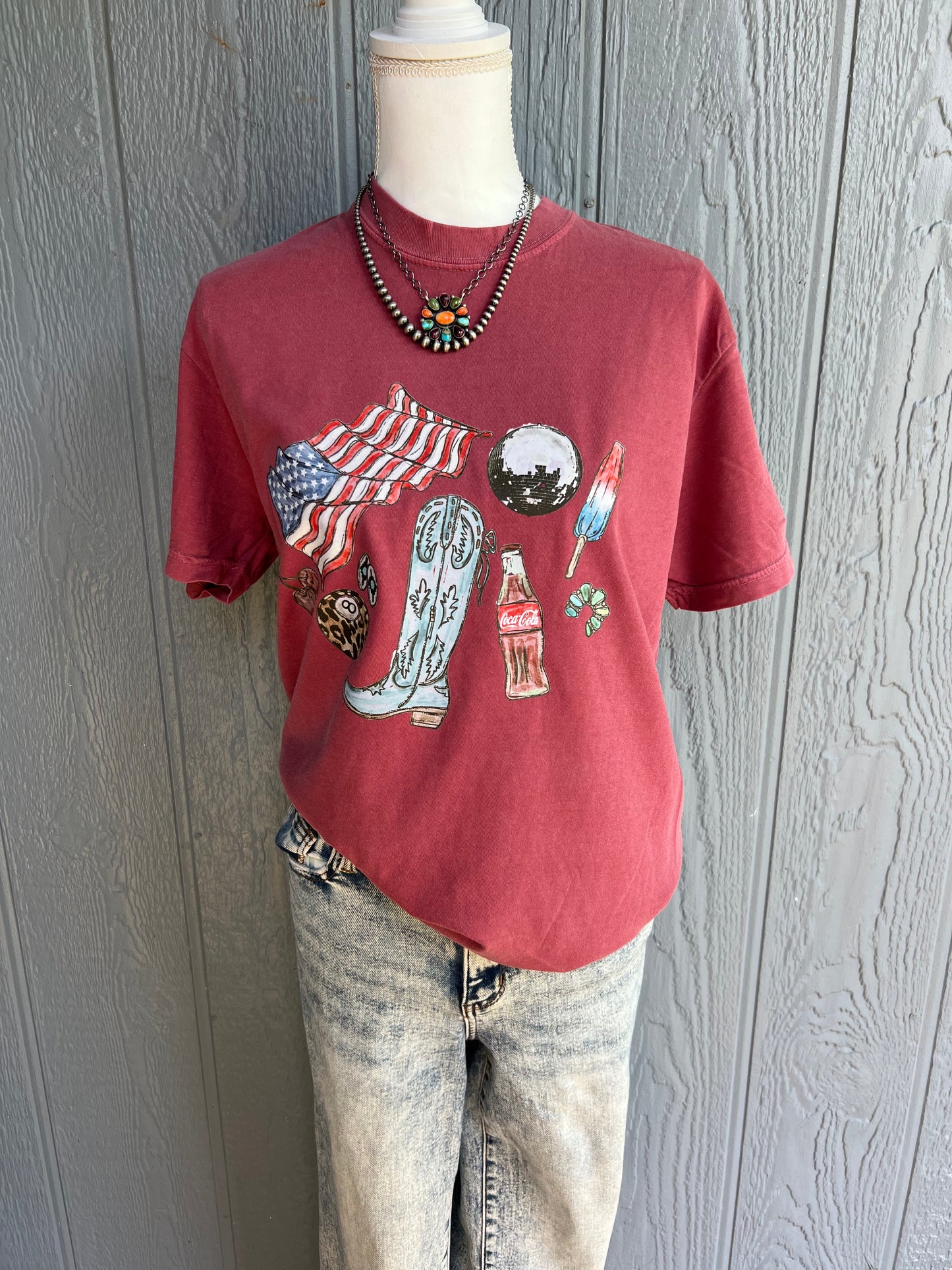 Patriotic girly CC Top