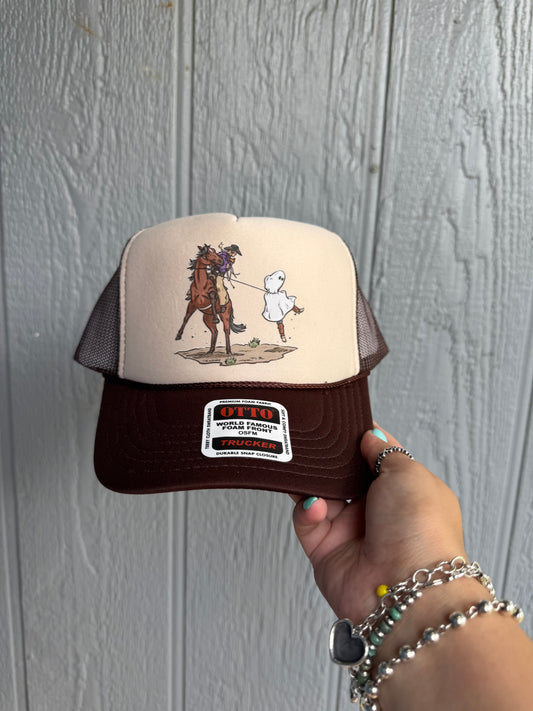Ghostwrangler trucker hat