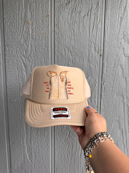 Until it’s my turn I will keep clapping for others Trucker hats