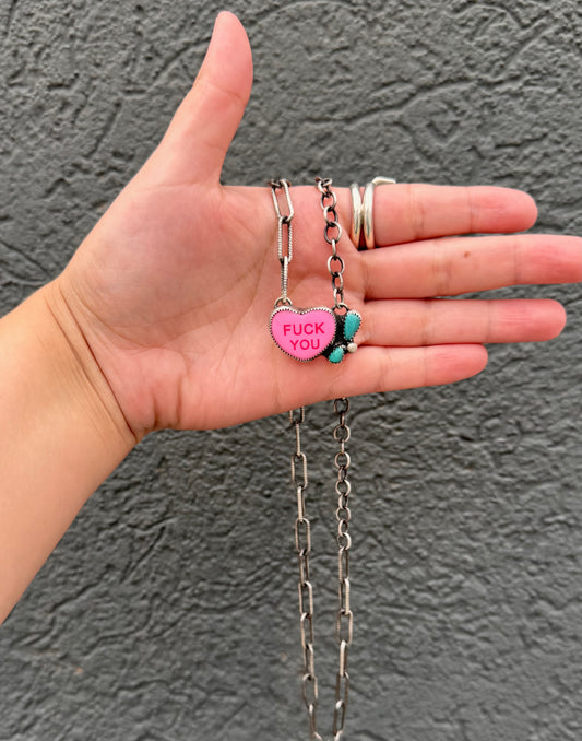 F you double style necklace 20inches
