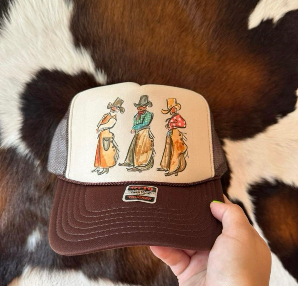 Trio cowboy cool trucker hat