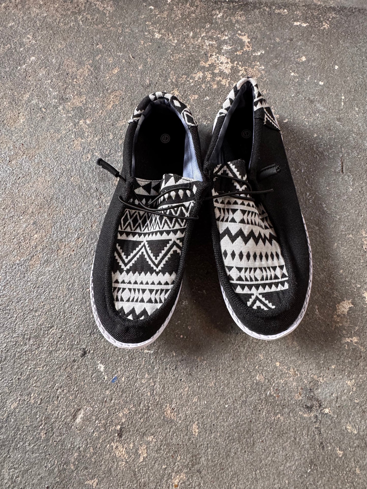 Black Aztec shoes
