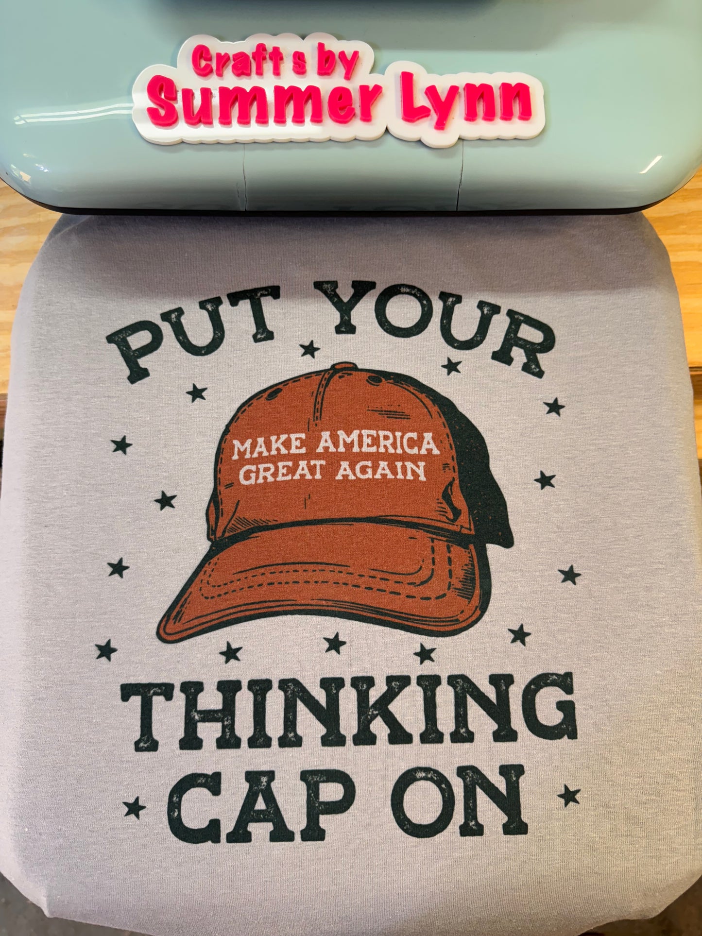 MAGA thinking cap Tshirt