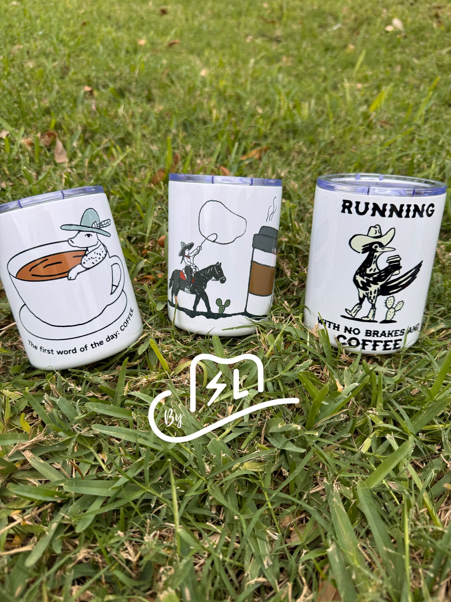 Western coffee lovers 12oz Mugs with handles