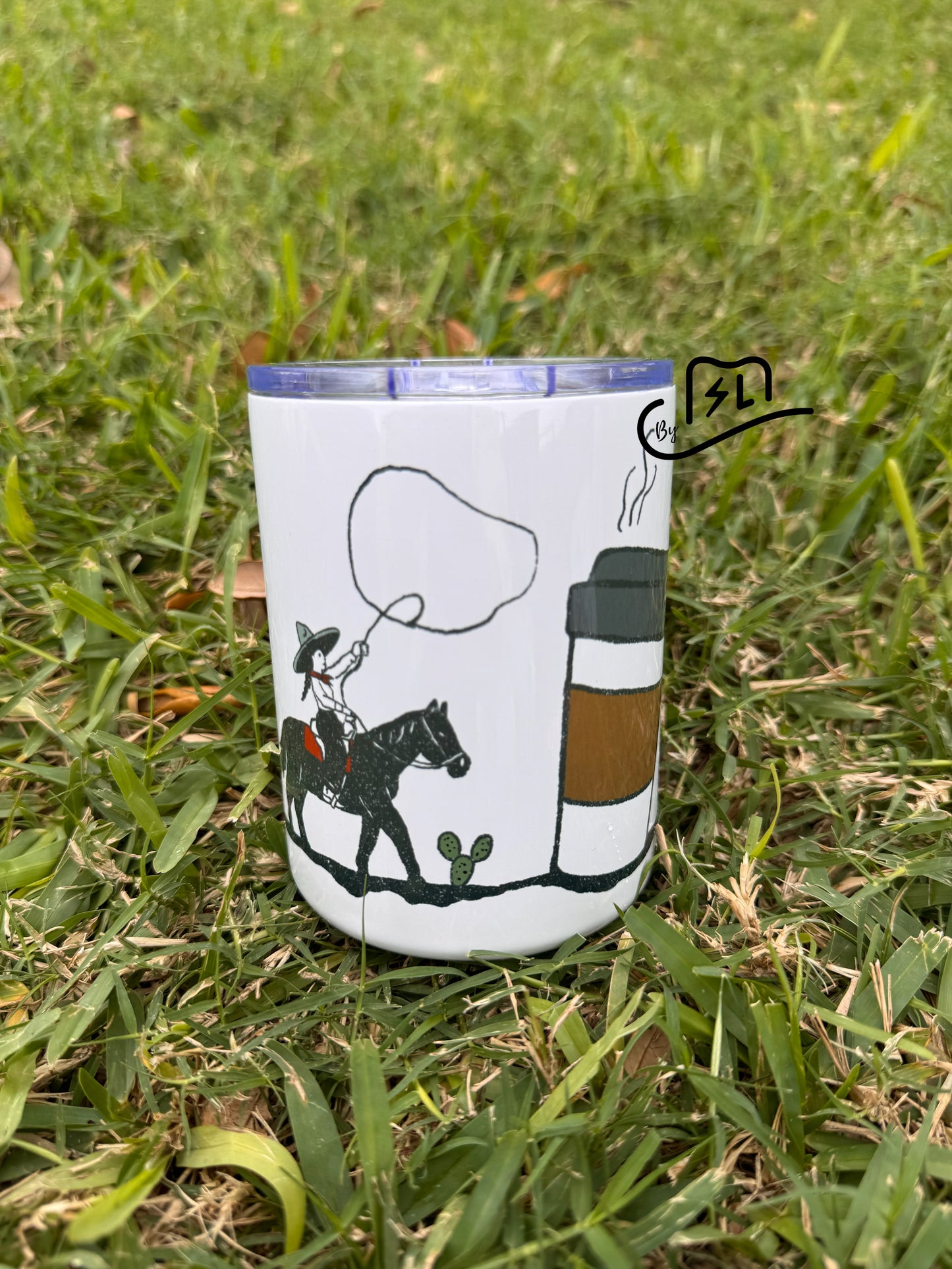 Western coffee lovers 12oz Mugs with handles