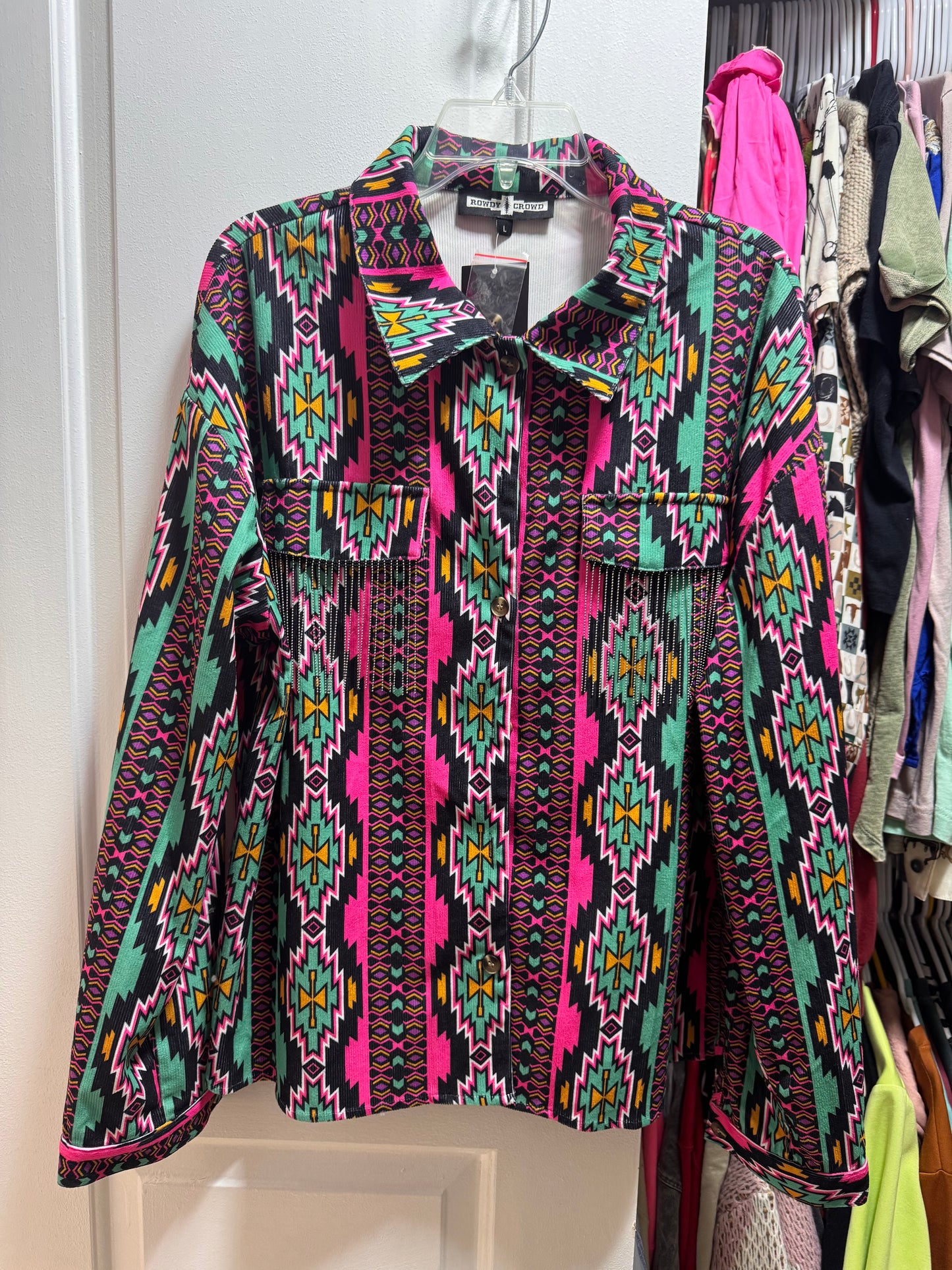 NWT Colorful long sleeve top