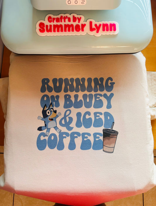 Running on blue and iced coffee