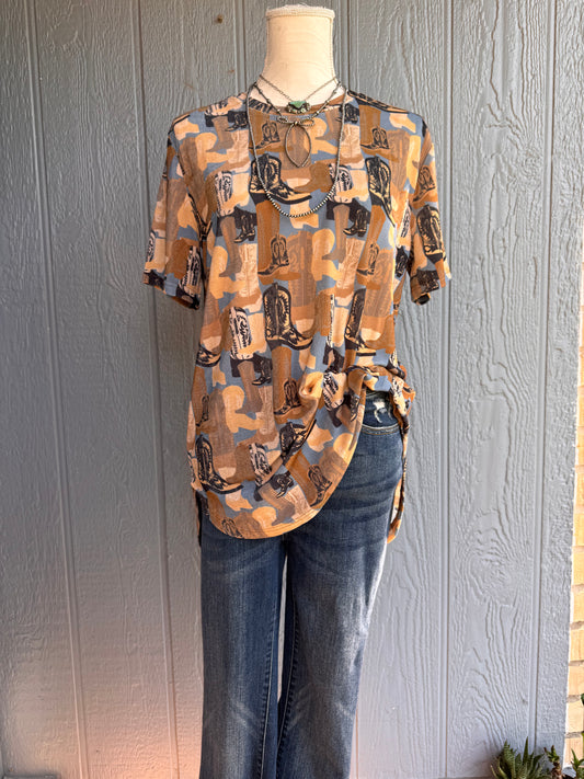 Hee haw heel blouse