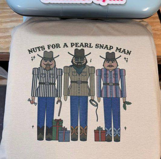 Nutcracker pearl snap man Top