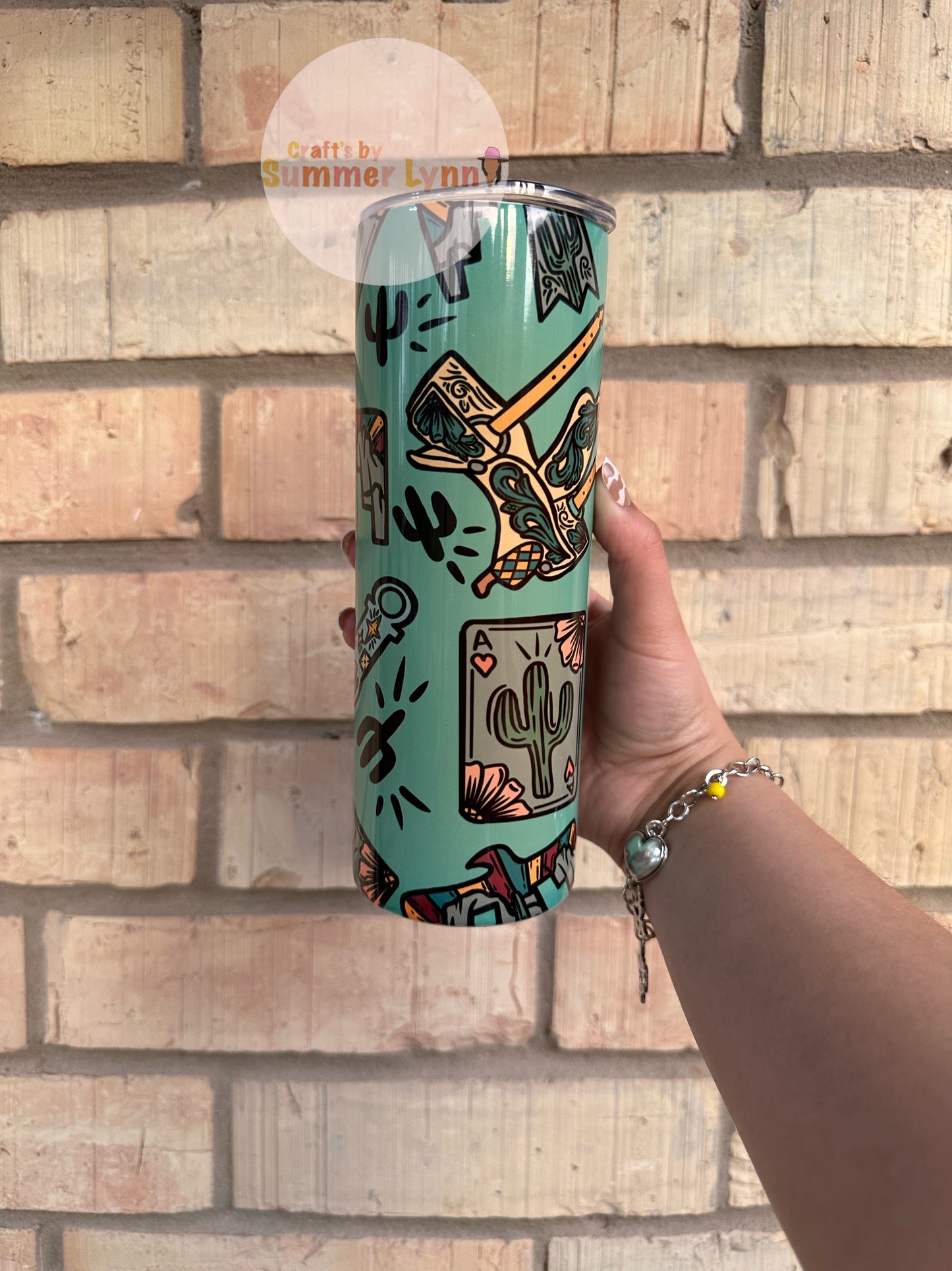 Ace in hand tumbler