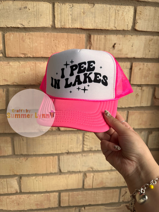 I pee in lakes trucker