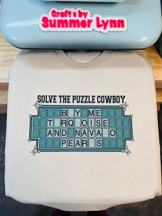 Solve the puzzle cowboy