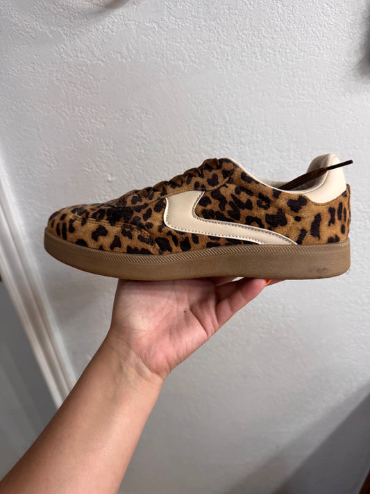 Cheetah print sneakers size 9