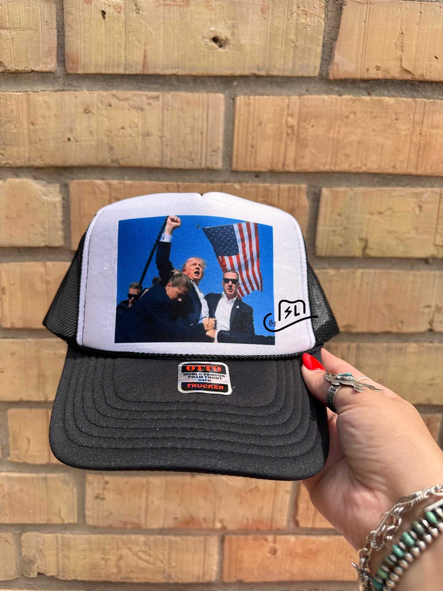 I STAND WITH TRUMP trucker hat