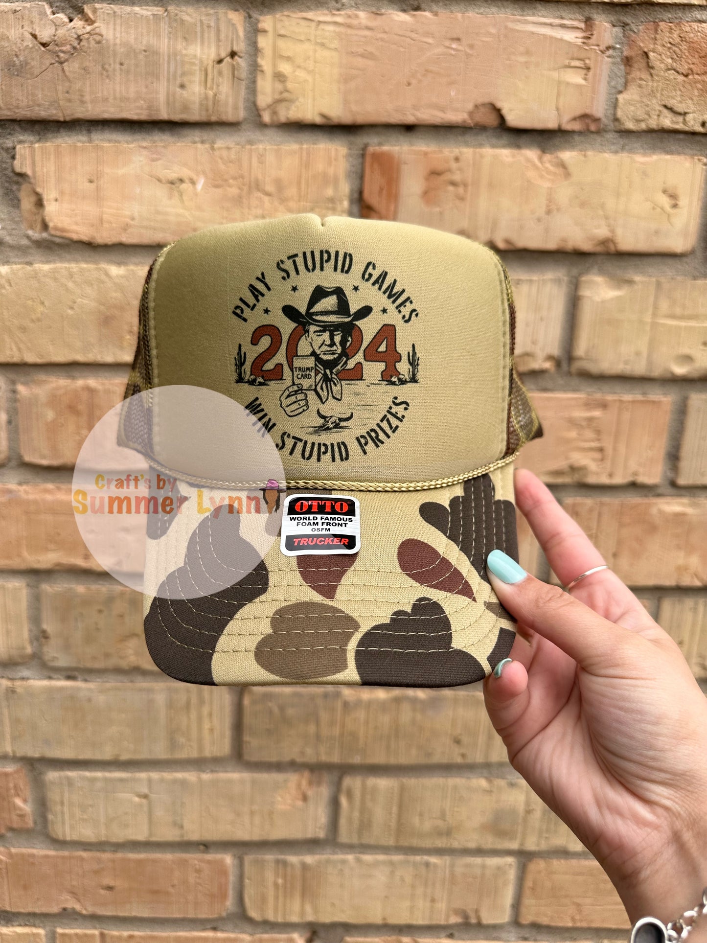 Play stupid game win stupid prizes Trucker camo