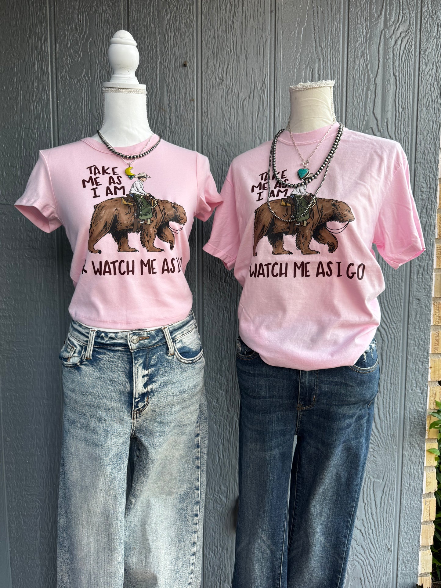 Take me as I am or watch me as I go Top