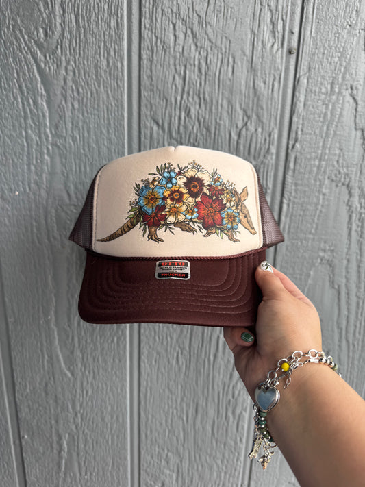 Blooming dillo trucker hat