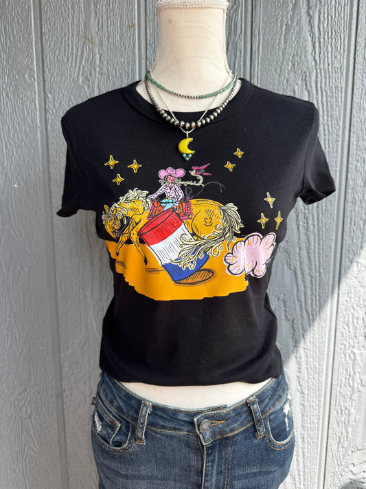 Cosmic cowgirl  babydoll Top