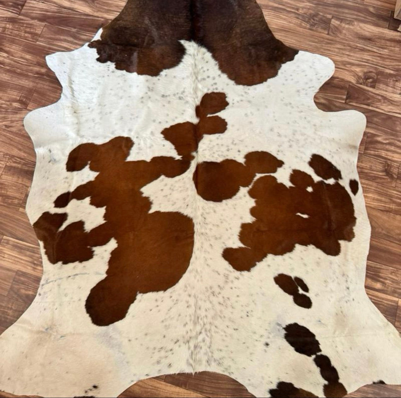 Authentic Cowhide Skin Rug, 6x5 ft,