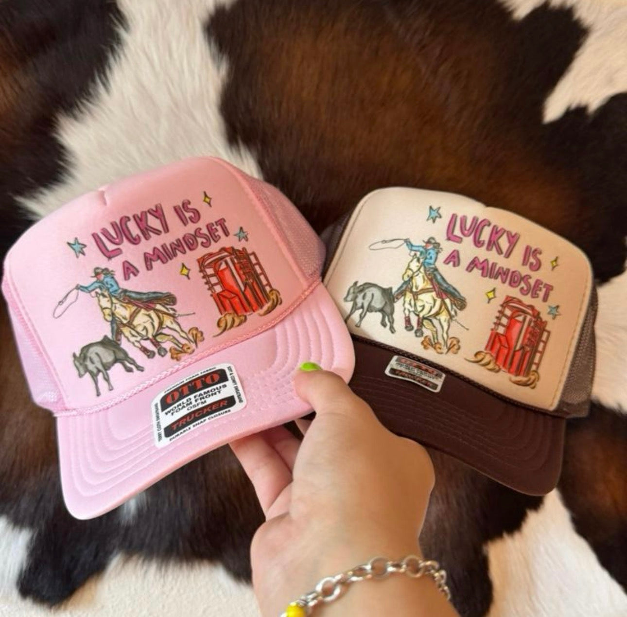 Lucky is a mindset TRUCKER HAT