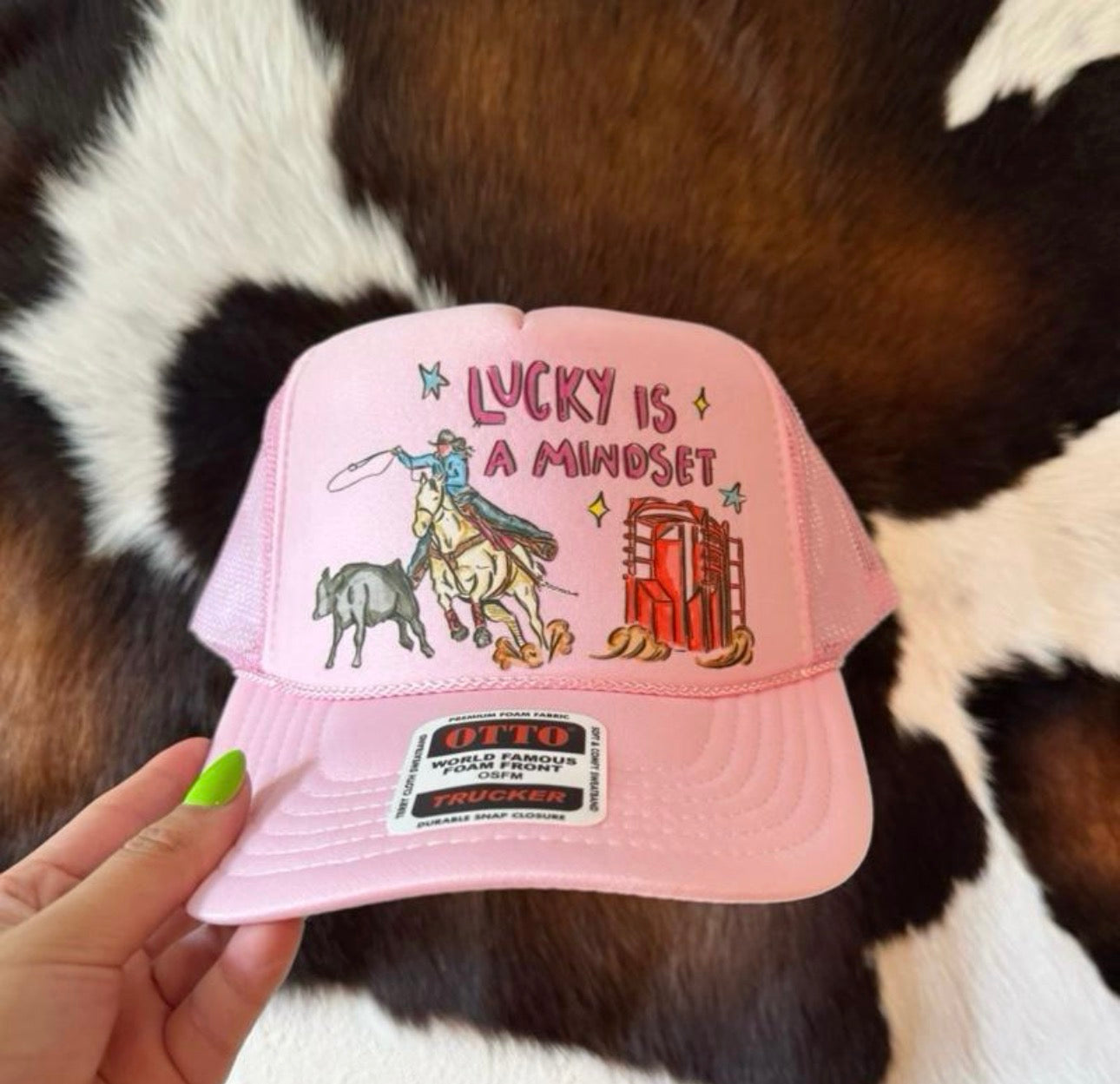 Lucky is a mindset TRUCKER HAT