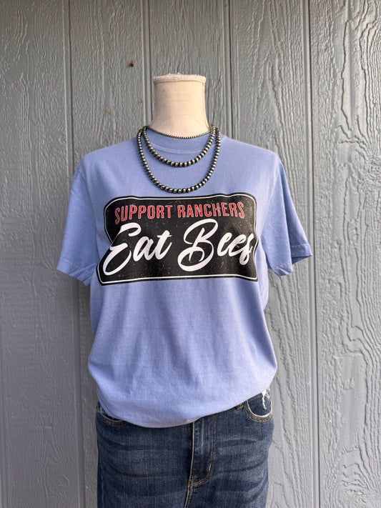 Eat beef support Ranchers CC Top