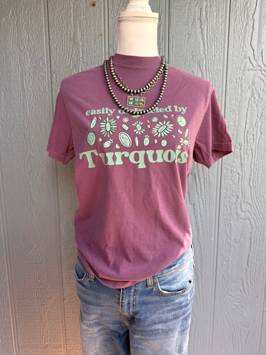Easily distracted by turquoise CC Top