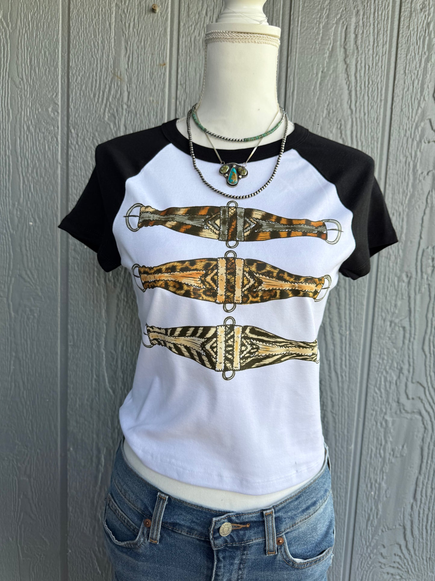 Trio safari cinch Top