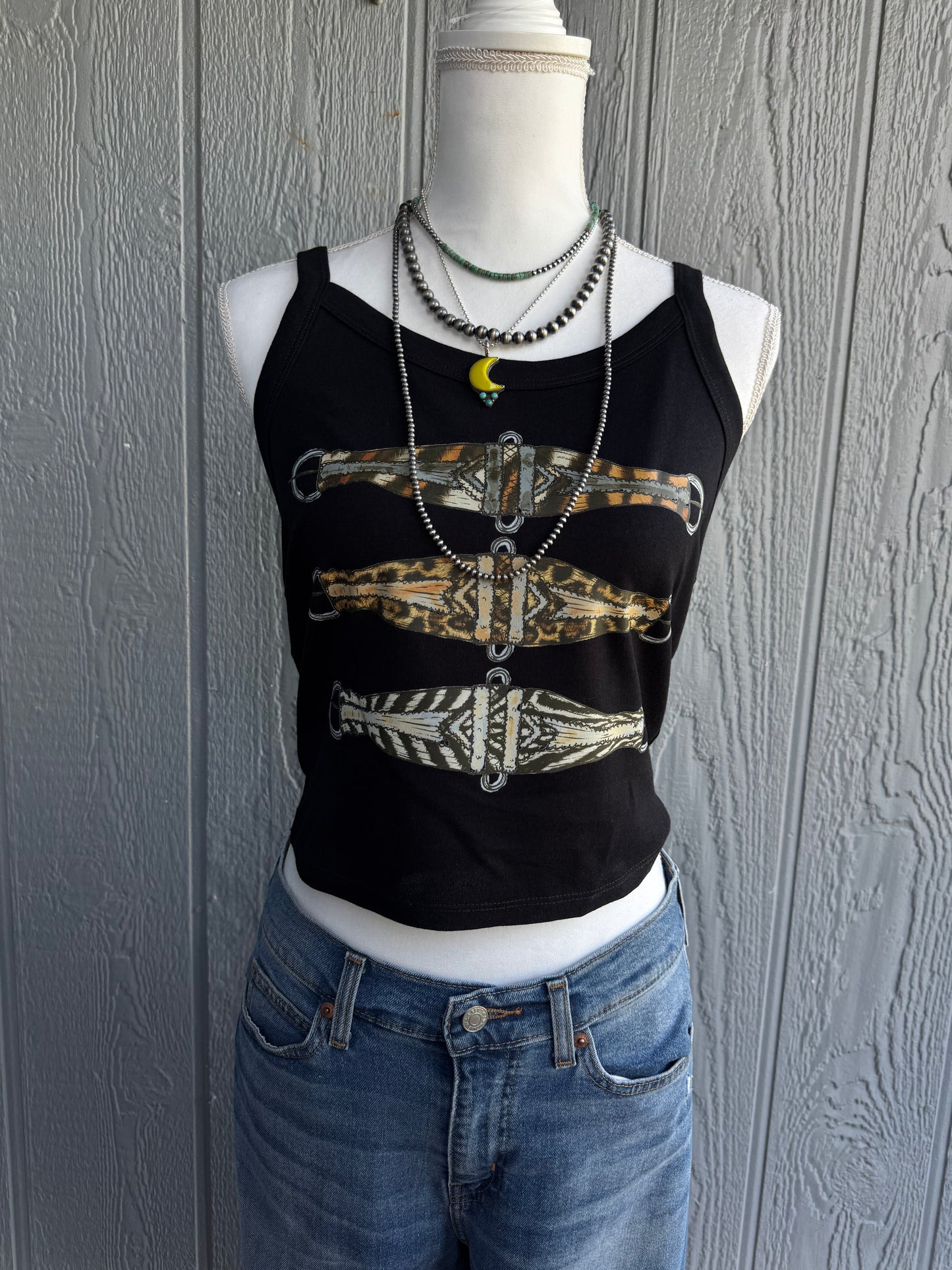 Trio safari cinch Top