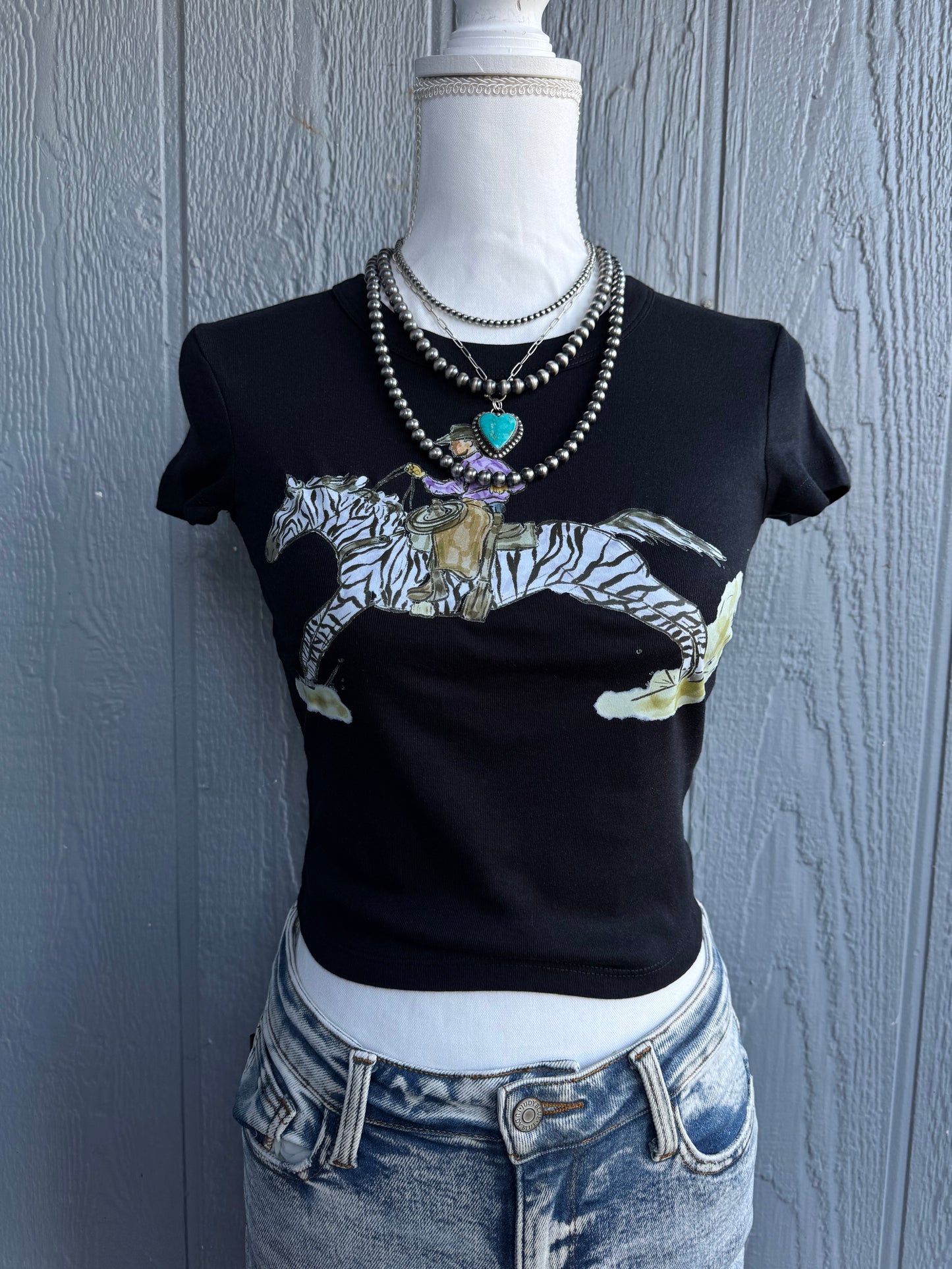 Striped stampede Top