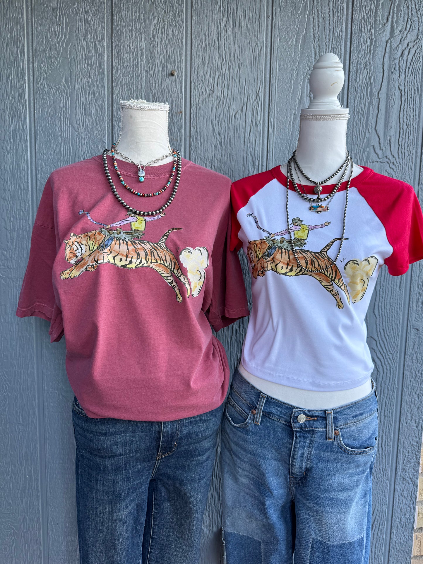 Tall tails and tiger stripes Top