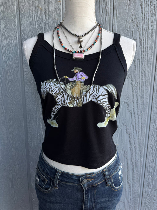 Striped stampede Top