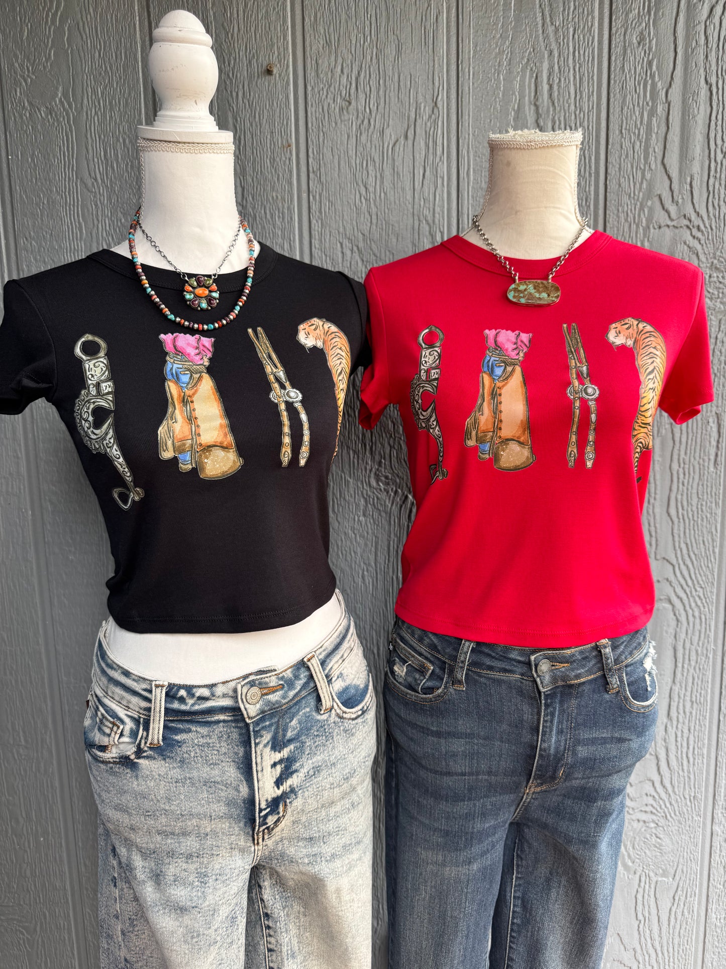 Tigers and tack Top