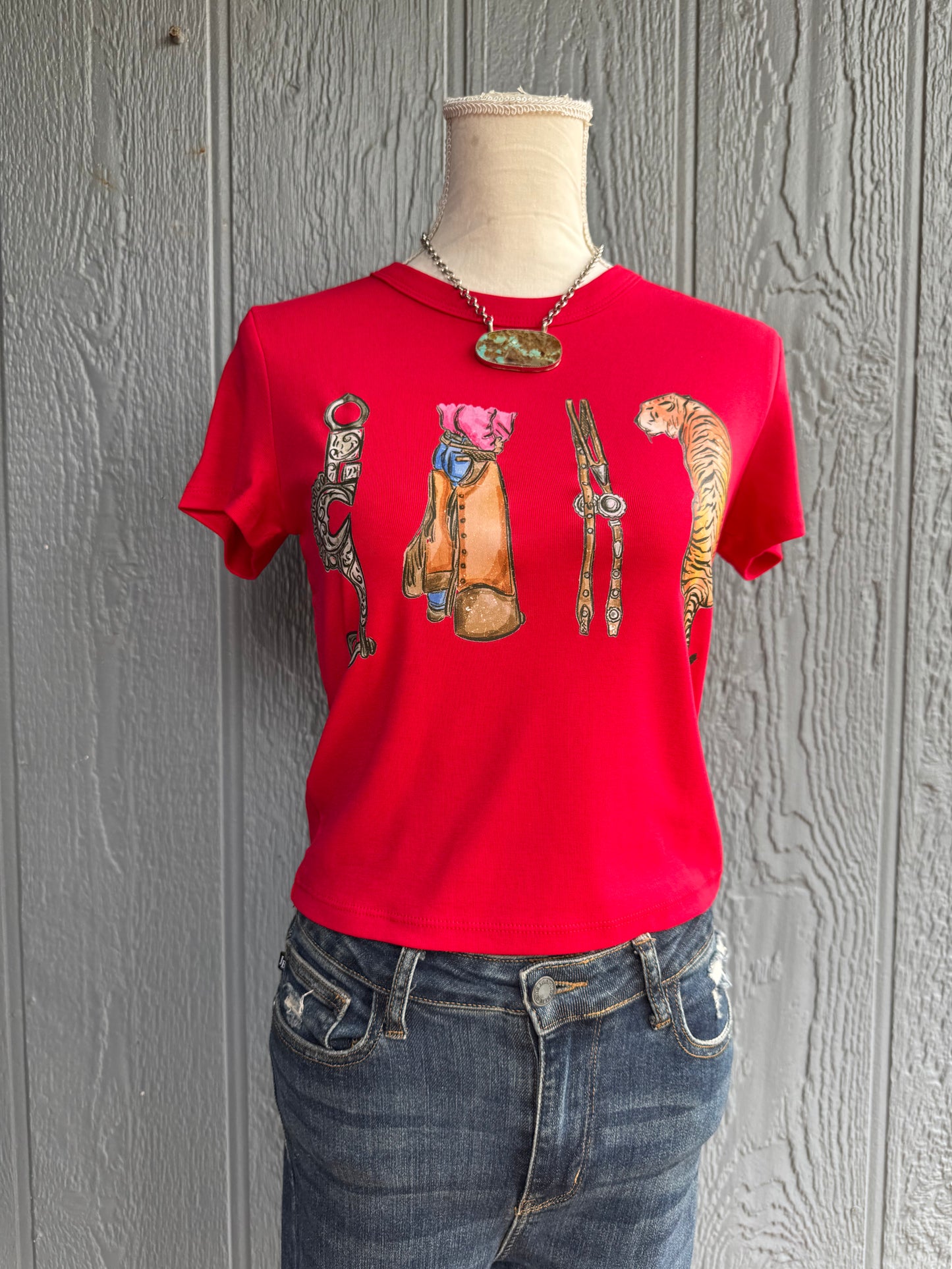 Tigers and tack Top