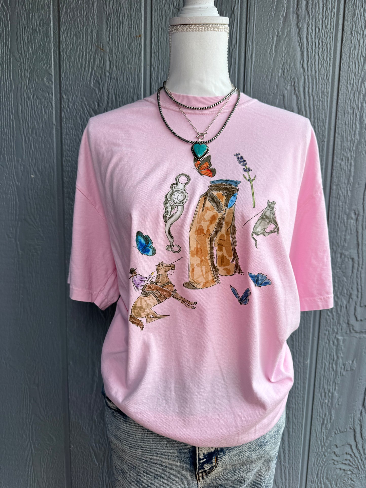 Blue ribbon dust Top