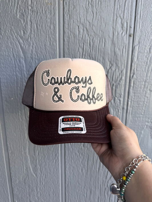 Cowboys and coffee Trucker hat
